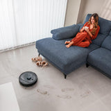 Cecotec Robot Aspirador Conga 9590 Spin Revolution Ultra Power Navegación Láser Inteligente, 10.000 Pa, Máx 240 min autonomía, Mopas giratorias. Cepillo de Silicona, Óptimo para Pelo de Mascotas