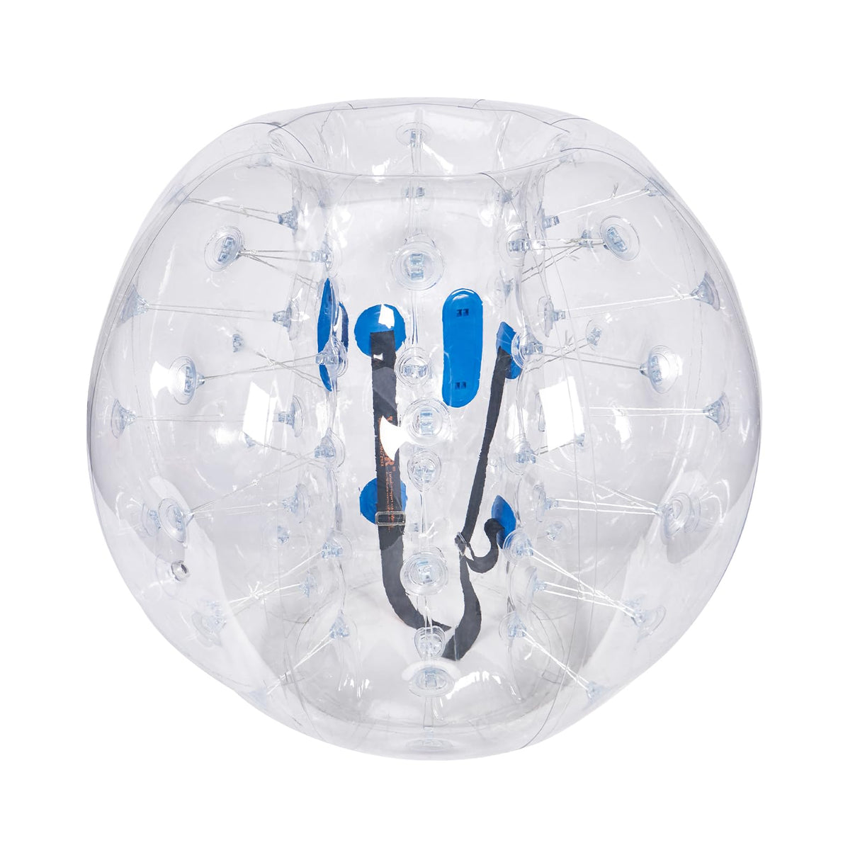 VEVOR Bola de Choque Inflable Bola de Choque de Parachoques 1 Pieza 1,2m x 1,03m Bola de colisión Humana Bola de Rebote de Burbujas Cuerpo de PVC Bola de Parachoques Inflable de Puntos Transparentes