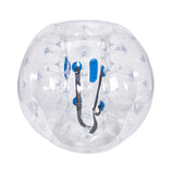 VEVOR Bola de Choque Inflable Bola de Choque de Parachoques 1 Pieza 1,2m x 1,03m Bola de colisión Humana Bola de Rebote de Burbujas Cuerpo de PVC Bola de Parachoques Inflable de Puntos Transparentes