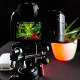 Rollei Trineo Macro Estable para cámara réflex Digital y Sistema de Fotos, el Trineo apilar Macro, Color Negro