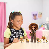 L.O.L. Surprise! OMG Royal Bee Family Pack - Más de 45 Sorpresas - Muñeca de Moda Royal Bee, Muñecas Peque Queen Bee, King Bee, Lil Queen Bee, Pet Pup Bee - para Niños Mayores de 4 Años