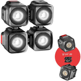 JOBY Beamo LED Light for Smartphone and Mirrorless Camera - Compact, Wireless Charging, Bluetooth, Waterproof, for Vlogging, Photo and Video Content Creation, JB01579-BWW