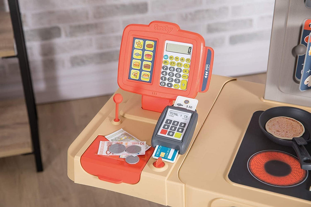 Smoby - Restaurante Chef Corner Extra Grande con Altura Ajustable, para Niños a Partir de 3 Años, 76 x 23.5 x 82 cm