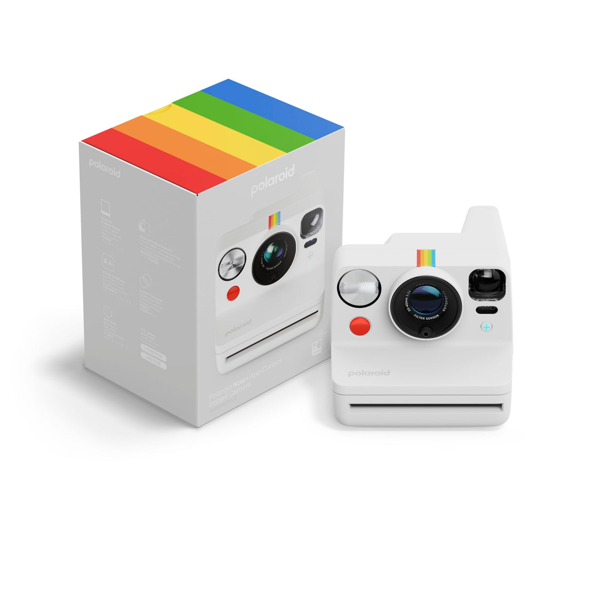 Polaroid - Now+ Generation 3 - Cámara instantánea con conexión Bluetooth - Blanco (9161)