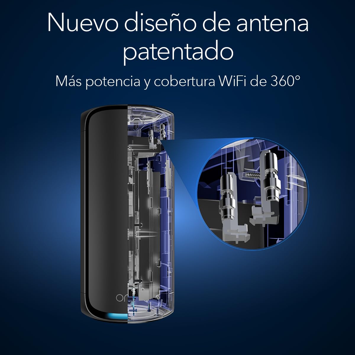 NETGEAR Orbi Mesh WiFi 7 Mesh Orbi Quad-Band (RBE972SB) | Router + 1 repetidor satélite | Cobertura de hasta 440 m², 200 Dispositivos | Puerto Internet de 10 Gbit, BE27000 802.11be