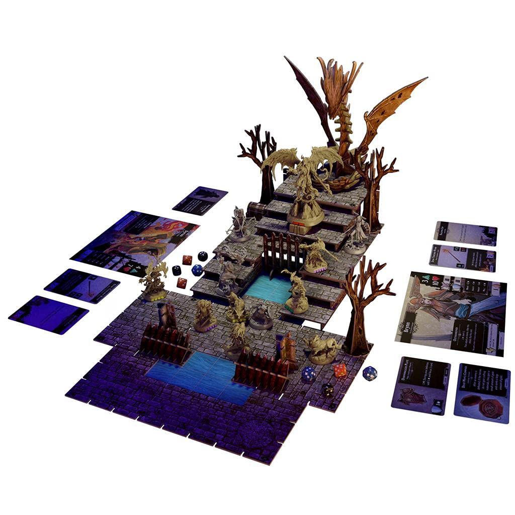 Fantasy Flight Games | Descent: Leyendas de las tinieblas | Juego de Mesa Cooperativo de Aventuras para Adultos y Jóvenes | A Partir de 14 Años | De 1 a 4 Jugadores | 3-4 Horas por Partida | Español