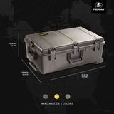 PELI Storm IM2950 Maleta de Transporte rugerizada con Ruedas para Equipos frágiles, Resistente al Agua y al Polvo, 90L de Capacidad, Fabricada en EE.UU., con Espuma Personalizable, Color Negro