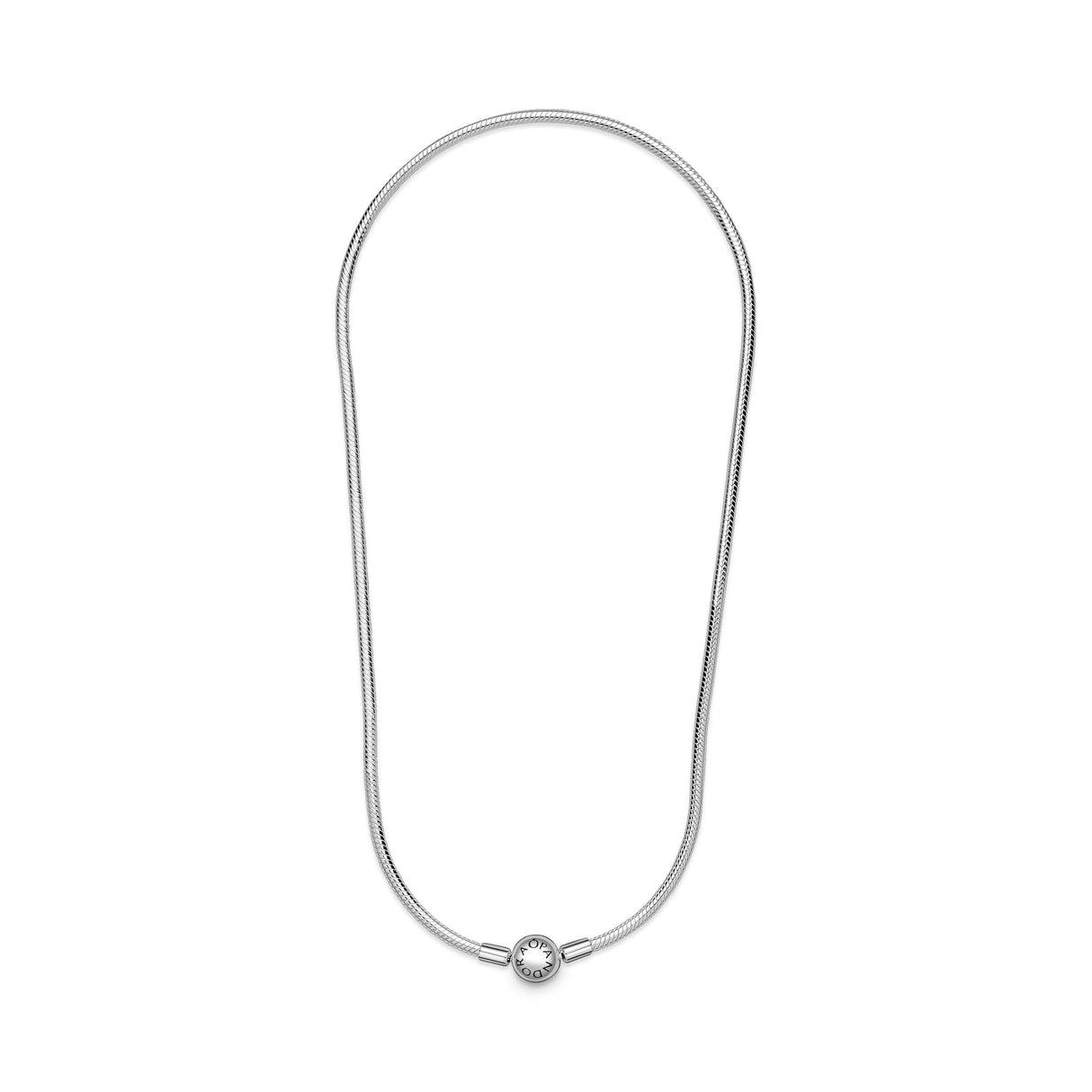 Pandora Icons Collar de plata con cierre redondo, 40