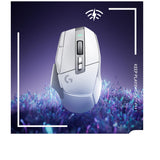 Logitech G G502 X LIGHTSPEED Ratón inalámbrico para Gaming - Ratón óptico con interruptores óptico-mecánicos híbridos LIGHTFORCE, sensor HERO 25K, compatible con PC - macOS/Windows - Blanco
