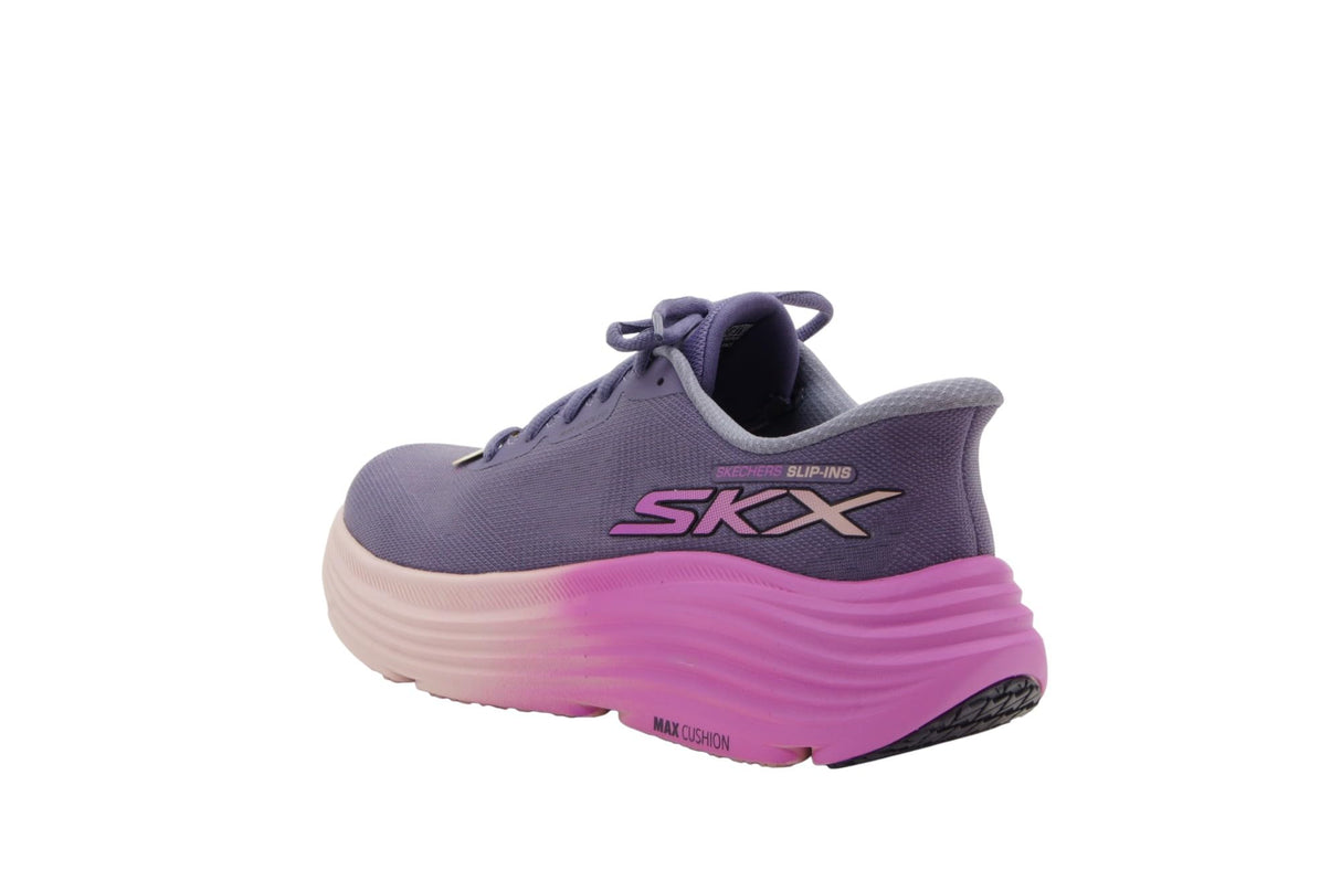 Skechers MAX Cushioning Endeavour Hallandale, Zapatillas Mujer, Purple Textile/Trim, 37 EU