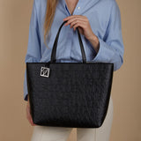 Armani Exchange Liz - Open Medium Shopping, Bolsos para Mujer, Negro (Black), Talla única