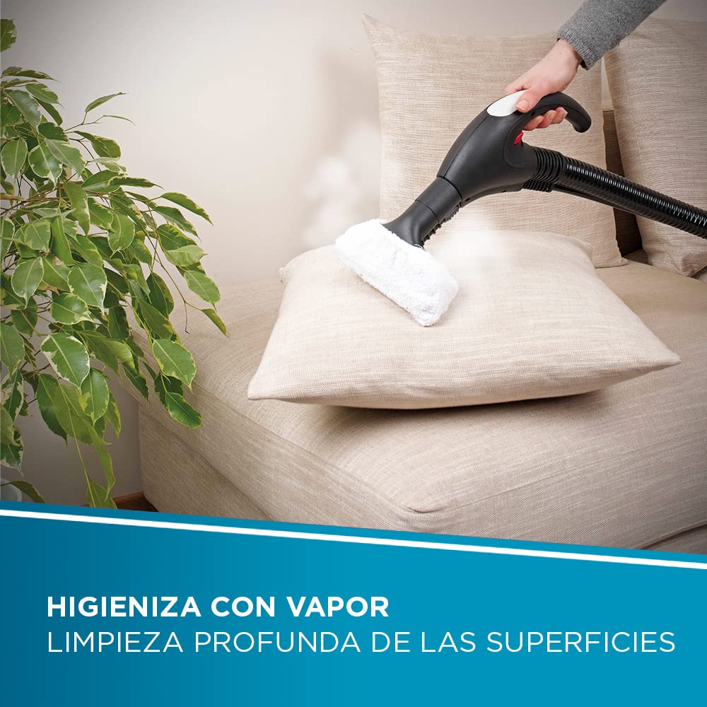 Polti Vaporetto Lecoaspira FAV80 Turbo Intelligence, Limpiador a Vapor y Aspirador con Filtro de Agua, Función Eco, Presión Máxima 6 Bar, Potencia 2450 W, 15 Accesorios Incluidos, Blanco y Verde