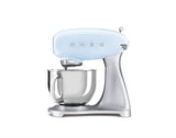 SMEG smf02pbeu Batidora de pie, 800 W, 4.8 litros, Plastic, 10 Velocidades, Azul