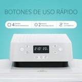 LOKLIK Prensa Térmica Automática Prensa Térmica Blanca - Adhesivo Térmico Impresión Textil - Prensas Térmicas de Vinilo Transfer Para Camisetas, Bolsos, Bolsas y Otros Textiles Maquina de Sublimacion