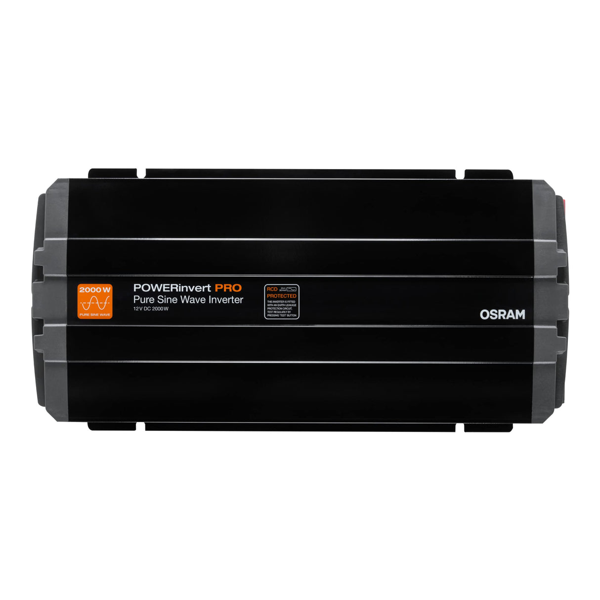 OSRAM POWERinvert Pro Pure Sine Wave Inverter, convertidor de Onda sinusoidal Pura, 12V DC 2000W RCD, OEINVPAR20, para Necesidades energéticas aisladas de la Red