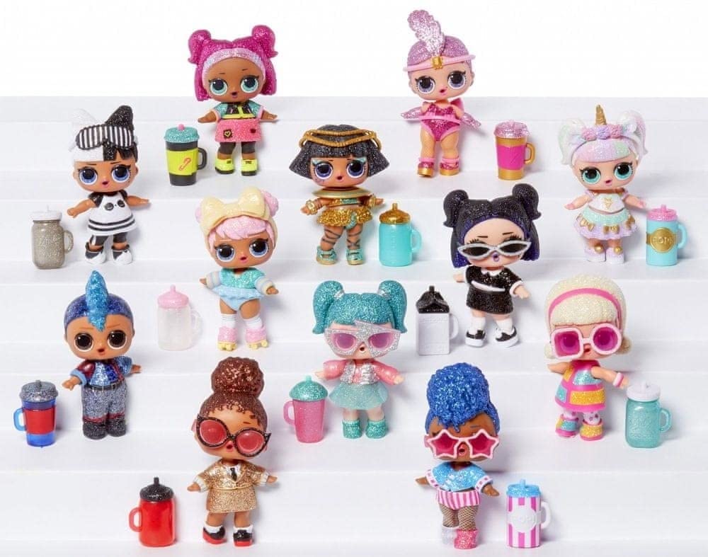 L.O.L. Surprise! Sparkle Colección de 12 muñecas con Purpurina - Más de 80 sorpresas que incluyen Muñecas, Ropa, Accesorios y más - Con sorpresa de Agua - Edad: 4+ años , Exclusivo en Amazon