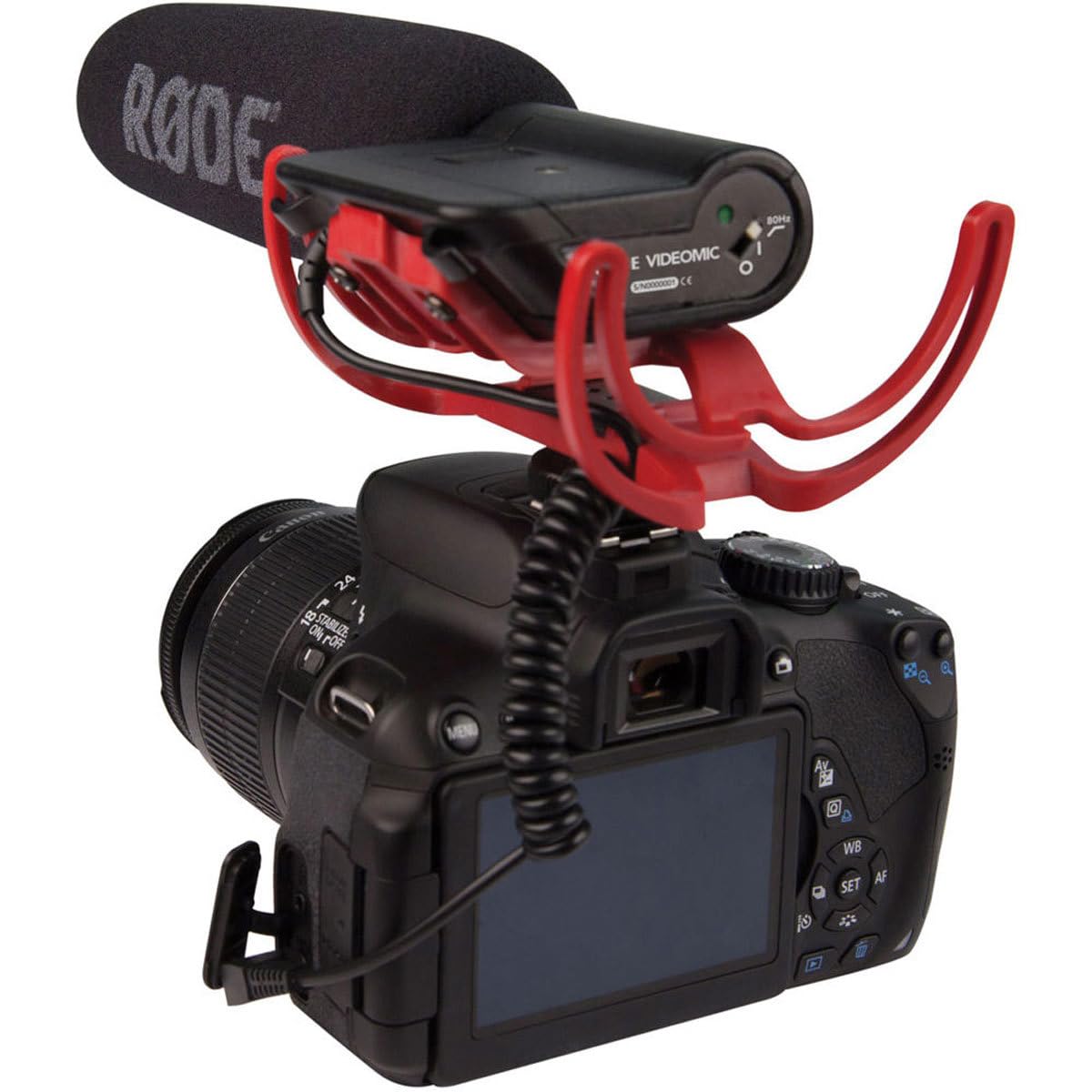 RØDE VideoMic Rycote Micrófono de cañón de para cámara RØDE VideoMic con filtro paso alto y atenuador para grabación cinematográfica, creación de contenido y grabación en exteriores