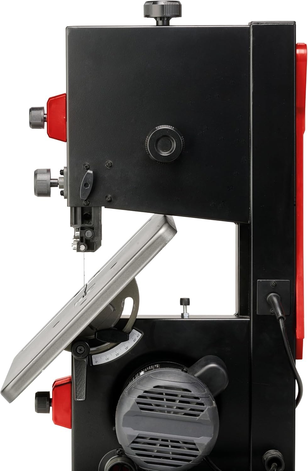 Einhell Sierra de banda TC-SB 200/1 (cambio de hoja de sierra sin herramientas, tope paralelo, ajuste de altura, guía con rodamiento de bolas, mesa inclinable de forma continua)