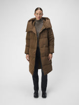 Object Objlouise Noos-Chaqueta Larga, Dark Earth, S para Mujer