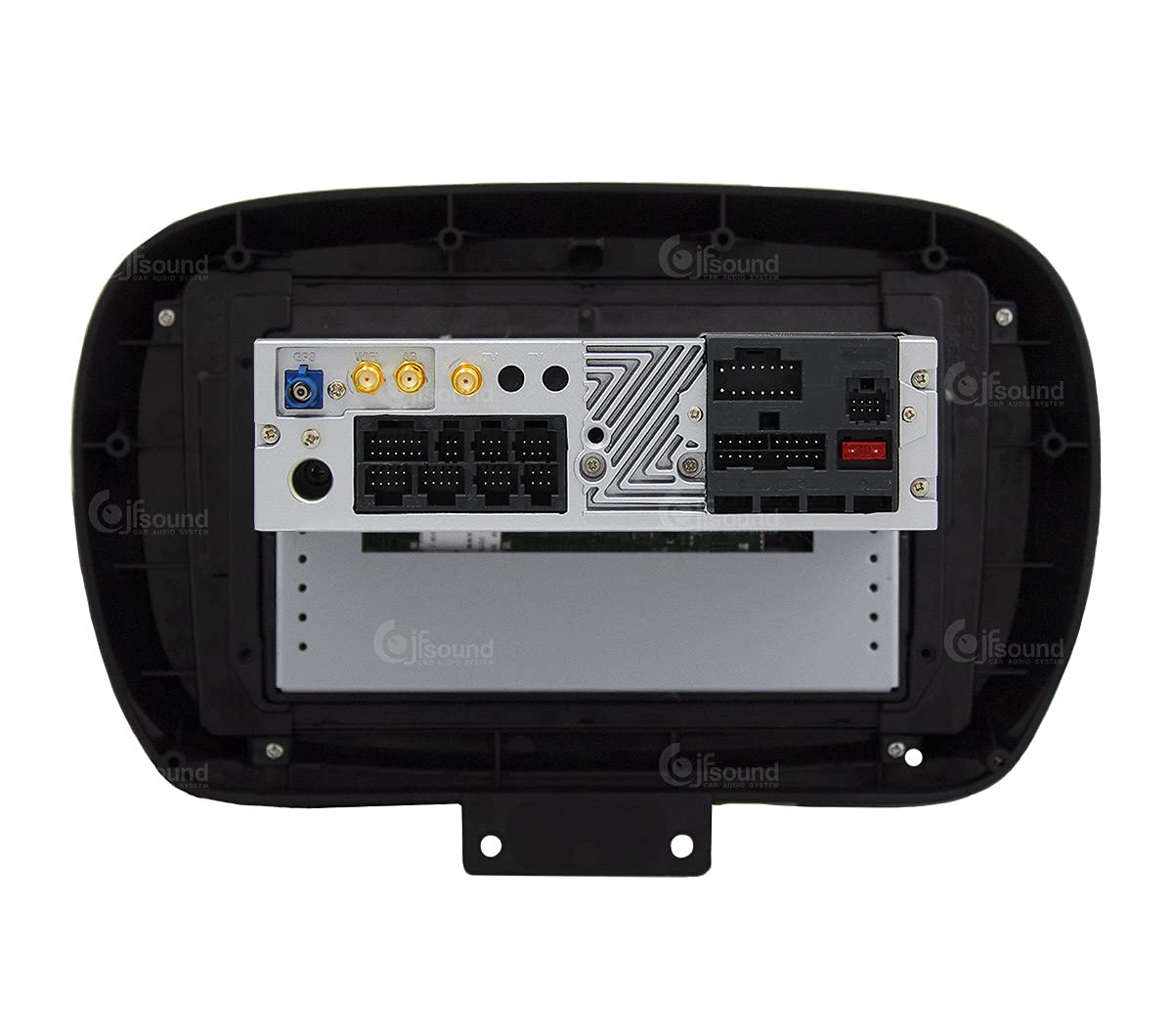 Jf Sound car audio system Autorradio de Ajuste Personalizado para Fiat 500X Android GPS Bluetooth WiFi Dab USB Pantalla táctil Full HD 9" procesador de 8 núcleos y comandos de Voz