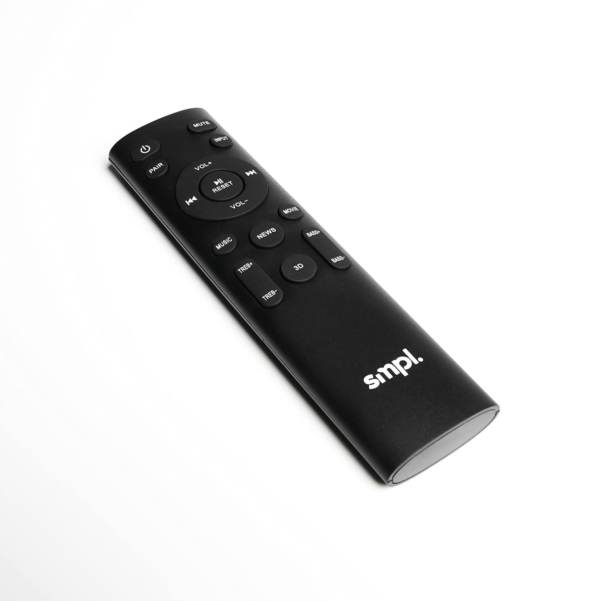 Smpl - Barra de sonido multimedia de 30 W y 76.2 cm, compatible con Bluetooth, entrada coaxial, salida AUX, USB y mando a distancia, negro