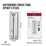 Victorinox Swisstool X Plus, Navaja multiusos suiza en funda de cuero