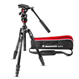 Manfrotto Befree Live Twist - Trípode de Viaje en Aluminio con Cierre de Rosca para Cámara Reflex, CSC, Cámaras Compactas - Para Contenido Creativo, Videos, Vlogging