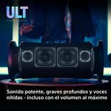 Sony ULT FIELD 7 Altavoz inalámbrico bluetooth portátil con ULT POWER SOUND y Deep Bass, altavoz X-Balanced, 30H de batería, IP67, resistente al agua, iluminación LED, micrófono, entrada para guitarra