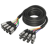 Behringer GMX-500 Gold Performance Cable multinúcleo de 8 vías de 5 m (16,4 pies) con conectores XLR