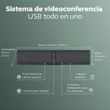 Jabra PanaCast U30 Barra de Vídeo USB Todo en Uno para Salas de Reuniones