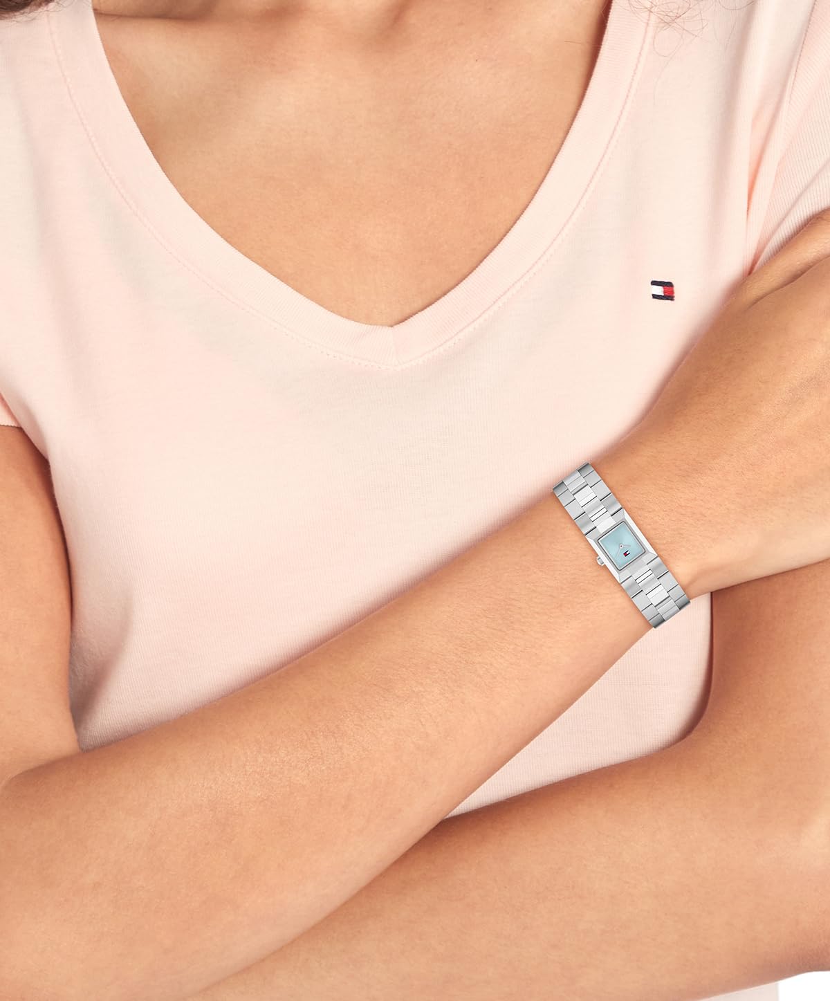 Tommy Hilfiger Reloj De Movimiento De Cuarzo De Dos Manecillas para Mujer con Correa de Acero Inoxidable Plateada - 1782797