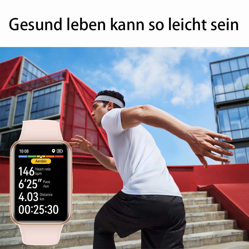 HUAWEI Watch Fit 2 Smartwatch con GPS, Bluetooth, Gestión de Vida Saludable, Batería Larga Duración, Animaciones Entrenamiento Rápido, Monitorización SpO2, Azul, Reloj Deportivo