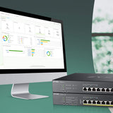 Zyxel Switch 8-Puertos Multi-Gig + 2 Puertos 10G Cobre + 2 Puertos 10G Fibra. NebulaFlex Smart Managed PoE++ Switch con 375W. [XS1930-12HP]
