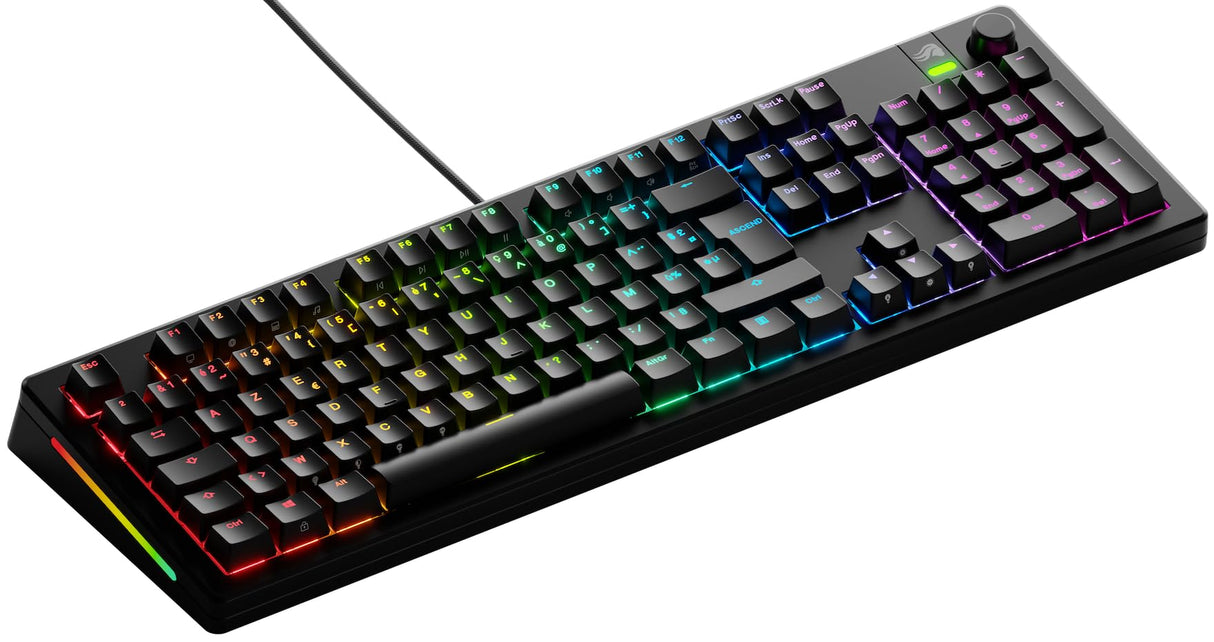 Glorious Gaming GMMK 3 Teclado Gaming Personalizable mecánico, tamaño Completo 100%, Juntas modulares, PBT Doble inyección, Placa de Aluminio, switches Hot Swap 3/5 Pines, AZERTY francés - Negro