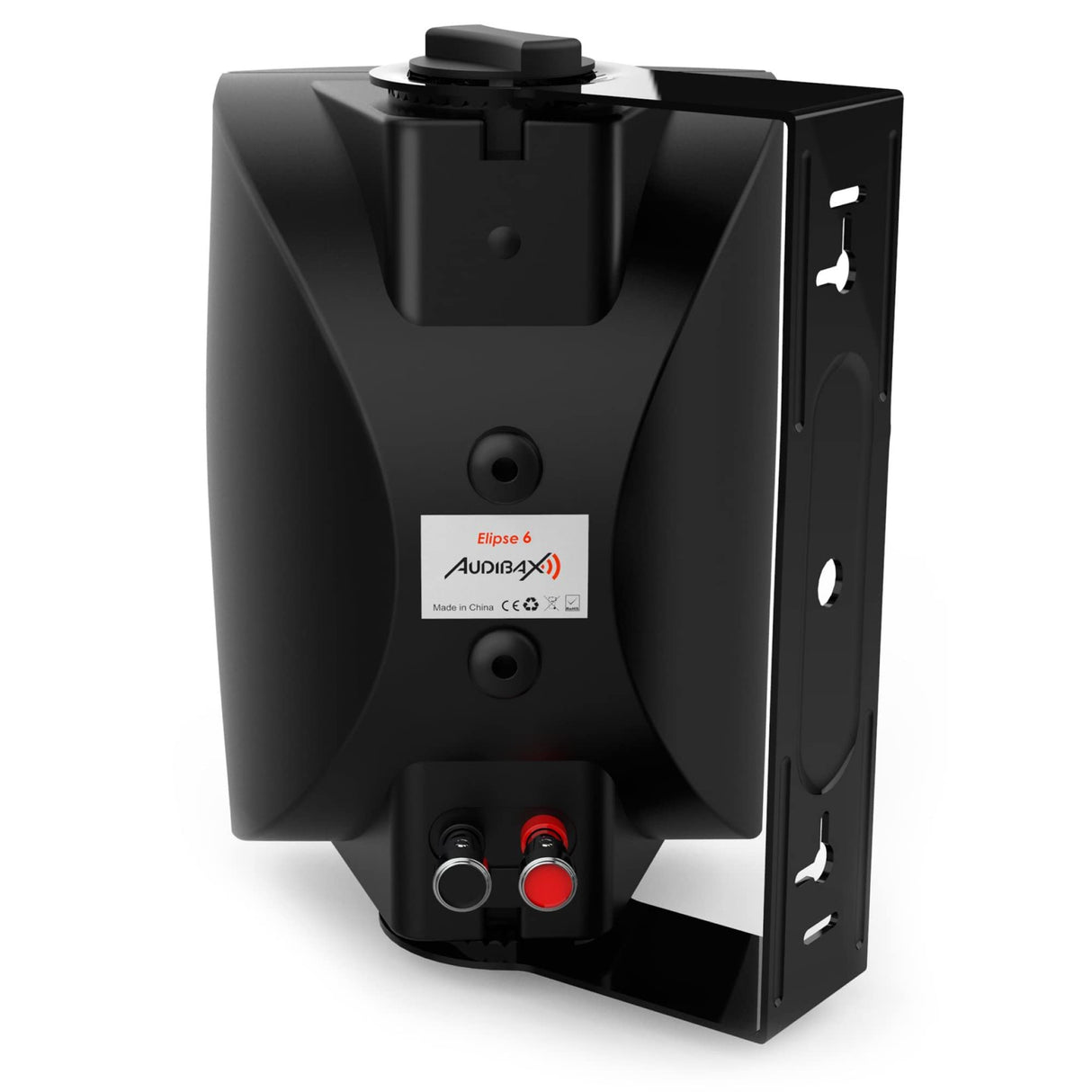 Audibax Elipse 6 Altavoces con Soporte Pared 6" 2 Vías 50W RMS. Negras.Pareja