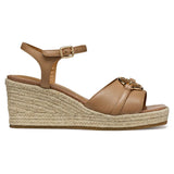 Geox D PANAREA B, Sandalia de cuña Mujer, Beige, 36.5 EU