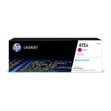 HP 415A W2033A, Magenta, Cartucho Tóner Original, de 2.100 páginas, para impresoras HP Color LaserJet Pro M454dw, M454dn, MFP M479fdw, MFP M479dw, MFP M479fdn y MFP M479fnw