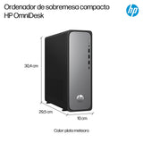 HP Ordenador de sobremesa OmniDesk Slim (Intel Core i5-14400, 16GB, 512GB, Sin Sistema operativo) - GIS