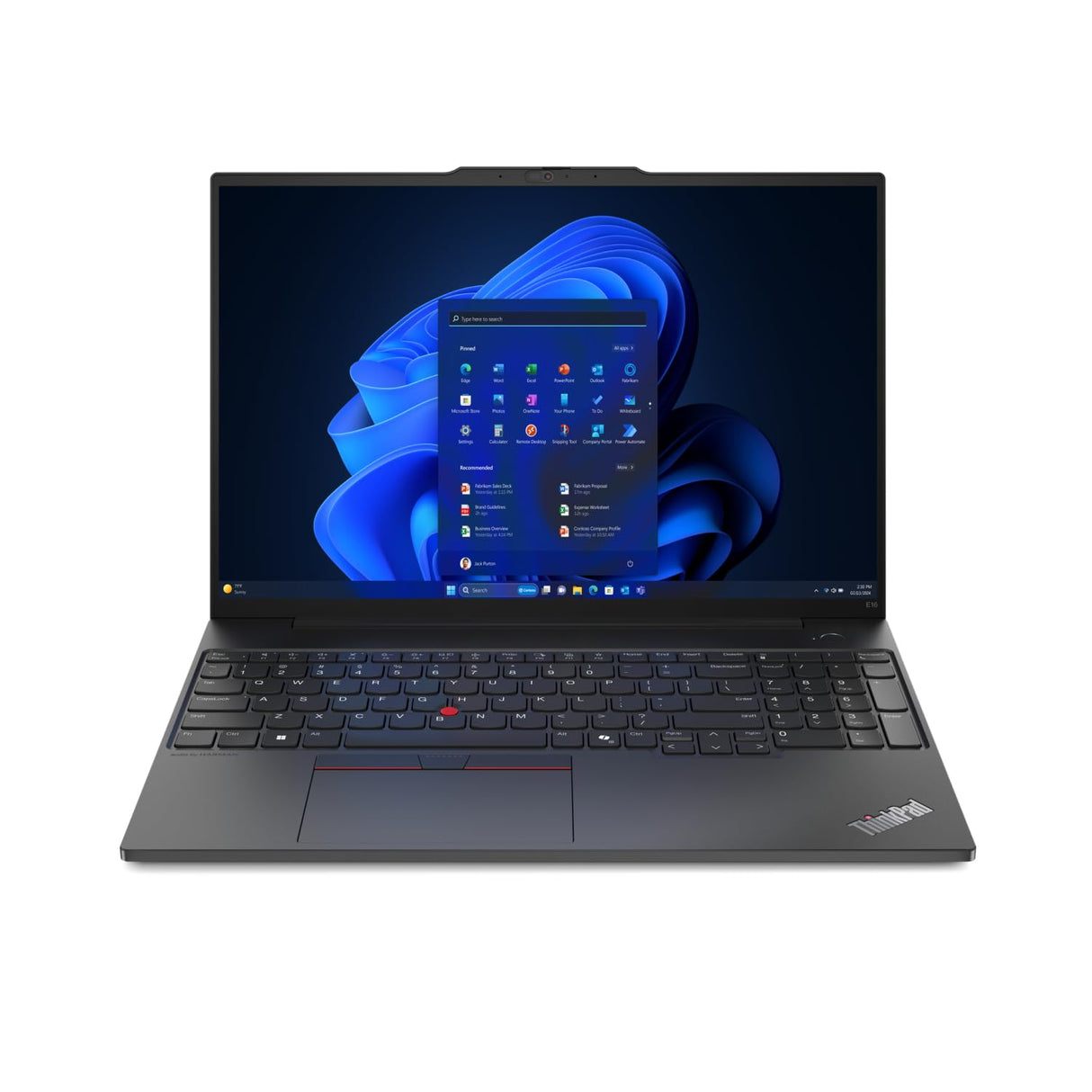 ThinkPad E16 G2 (21MA004UGE) (schwarz, Windows 11 Pro 64-Bit, 40.6 cm (16 Zoll) & 60 Hz Display, 1 TB SSD)