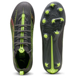 PUMA Ultra 5 Pro FG/AG JR, Zapatillas de fútbol, Matte Aged Silver-Yellow Alert-Sun Struck, 30 EU