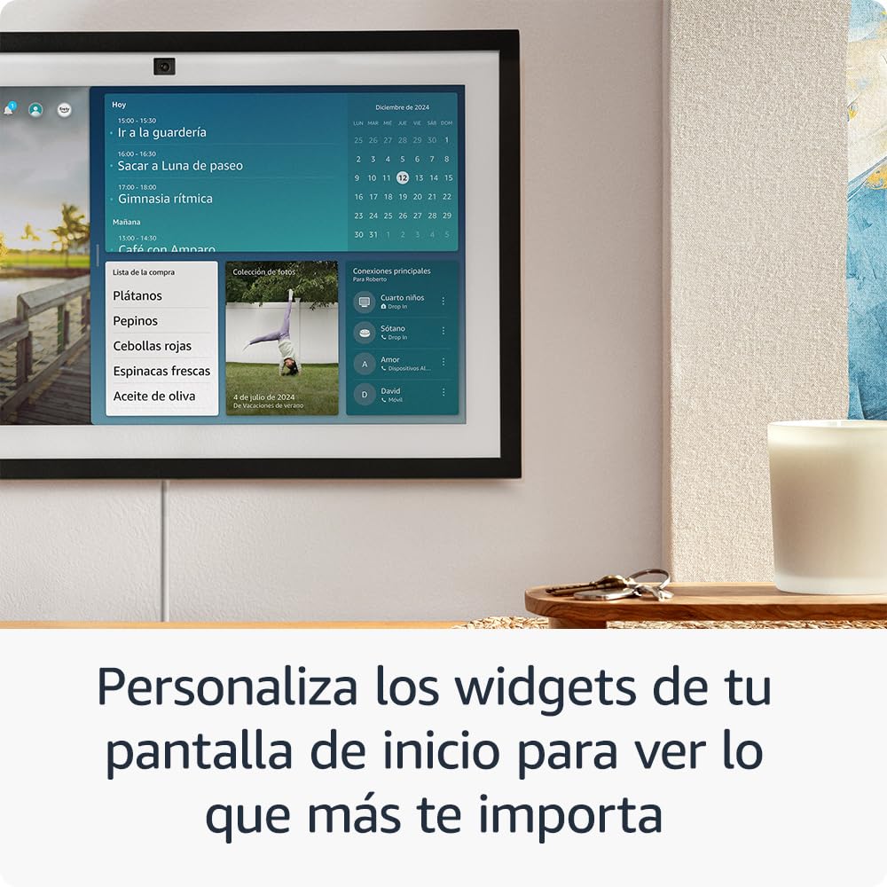 Amazon Echo Show 15 | Pantalla inteligente Full HD de 15,6", con Alexa, Fire TV integrado y mando por voz Alexa