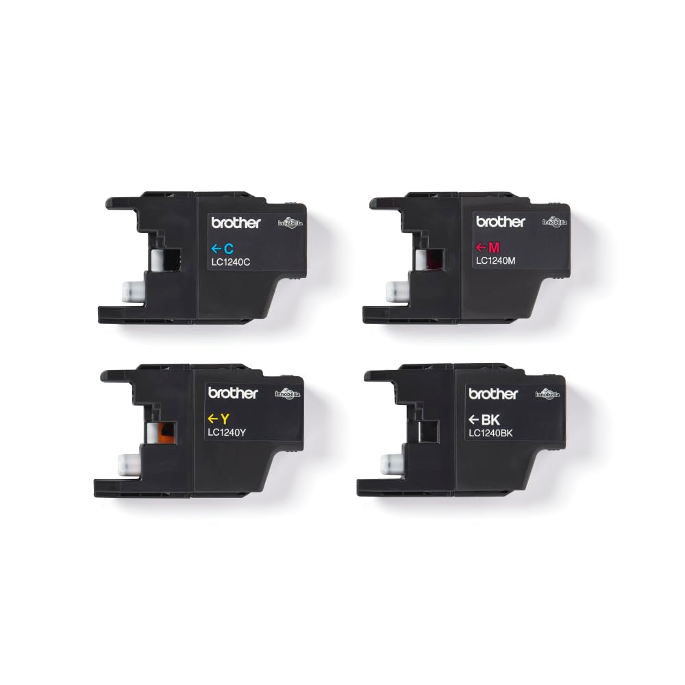 Brother LC1240 - Cartucho de tóner adecuado para MFCJ6510, multi-pack (negro, amarillo, magenta, cian)