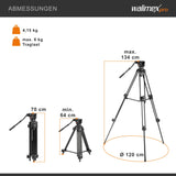 Walimex 15769 - Trípode Completo, Negro