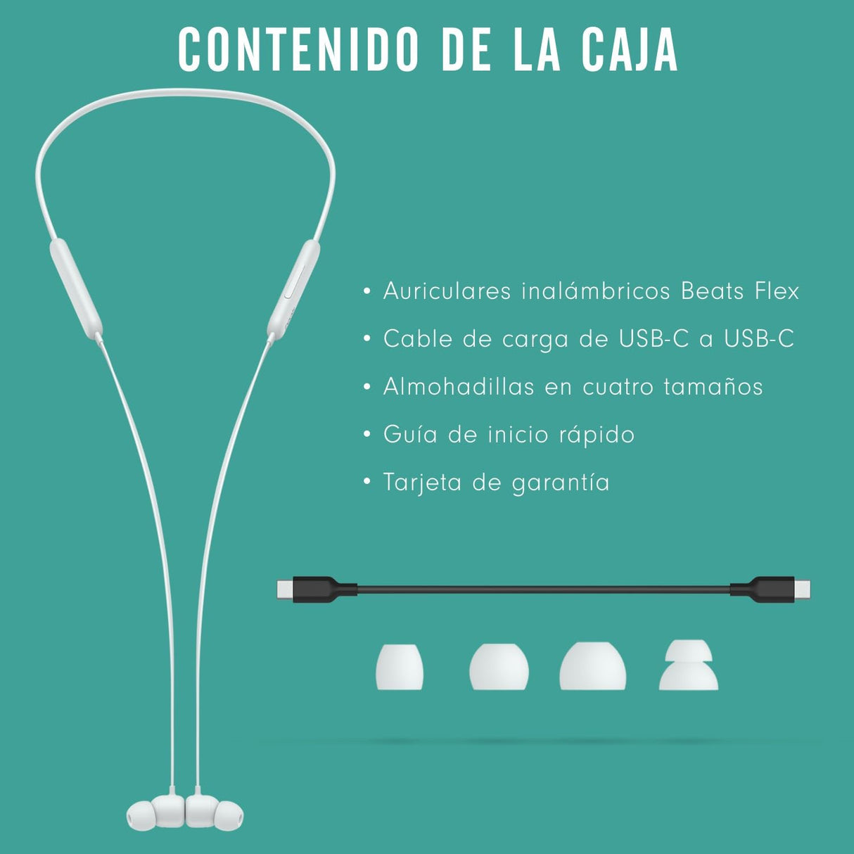 Beats Auriculares inalámbricos Flex – Chip Apple W1, Auriculares magnéticos, Bluetooth de Clase 1, 12 Horas de Sonido ininterrumpido - Gris