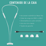 Beats Auriculares inalámbricos Flex – Chip Apple W1, Auriculares magnéticos, Bluetooth de Clase 1, 12 Horas de Sonido ininterrumpido - Gris