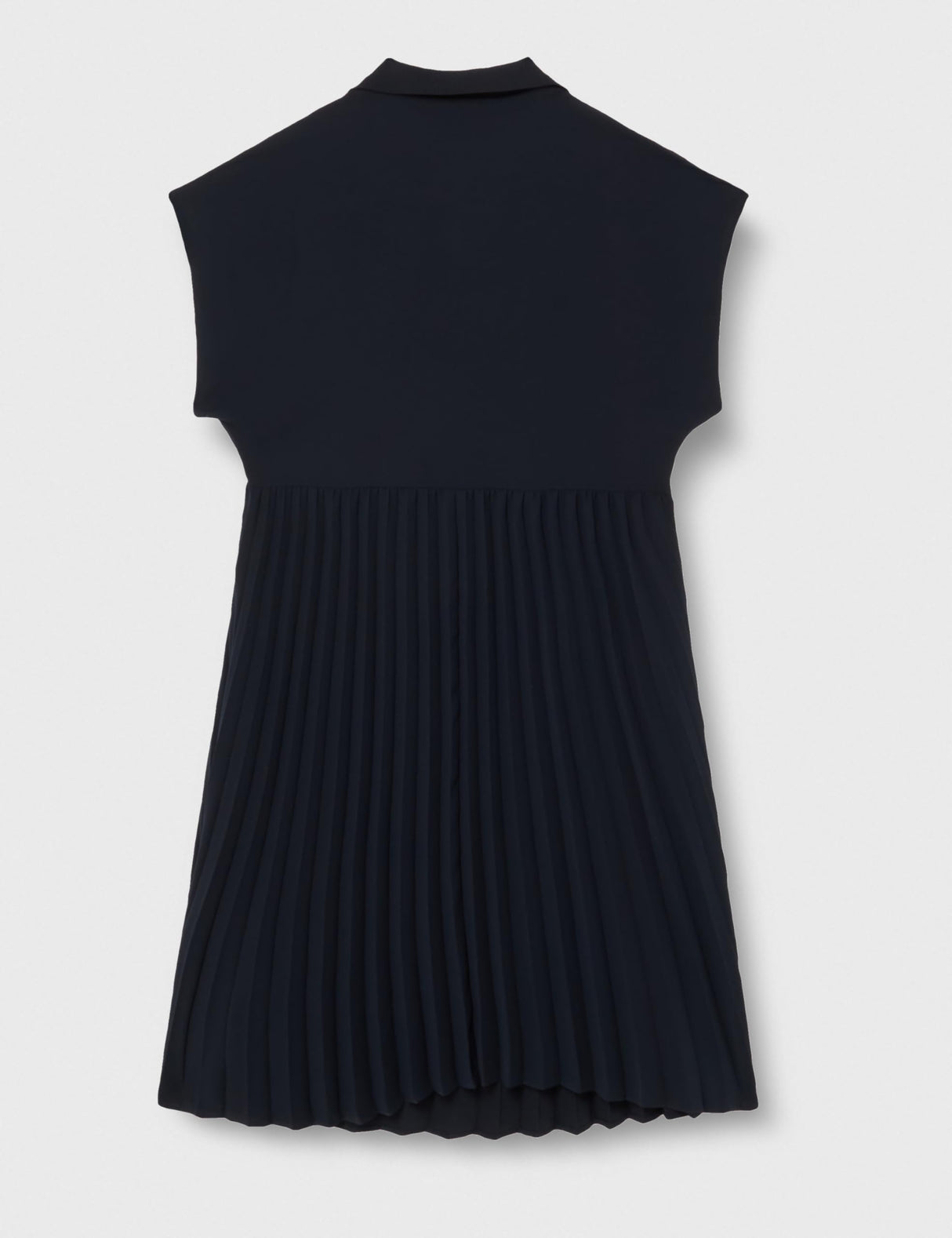 Tommy Hilfiger CRV Fluid Solid Pleated Dress WW0WW42509 Vestidos de Corte Ajustado y Acampanados, Azul (Desert Sky), 54 para Mujer