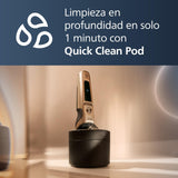 Philips S9000 Prestige, Afeitadora Eléctrica Hombre, Máquina de Afeitar Barba en Seco y Mojado, Tecnología Levanta y Corta SkinIQ, Recortador de Precisión, Centro de Limpieza, Funda Premium, SP9841/32