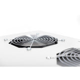 DIGITUS Unidad de ventilador de techo para armario de servidores de la serie Unique, 4x ventilador, termostato, gris (RAL 7035)