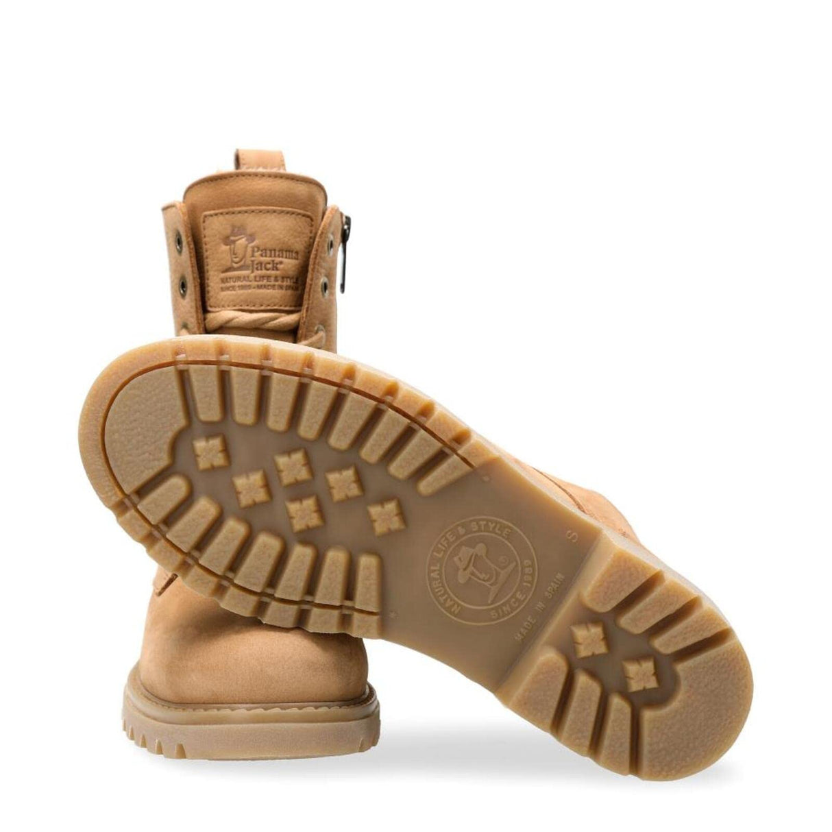 Panama Jack Frisia, Combat Boot Mujer, marrón Claro, 37 EU