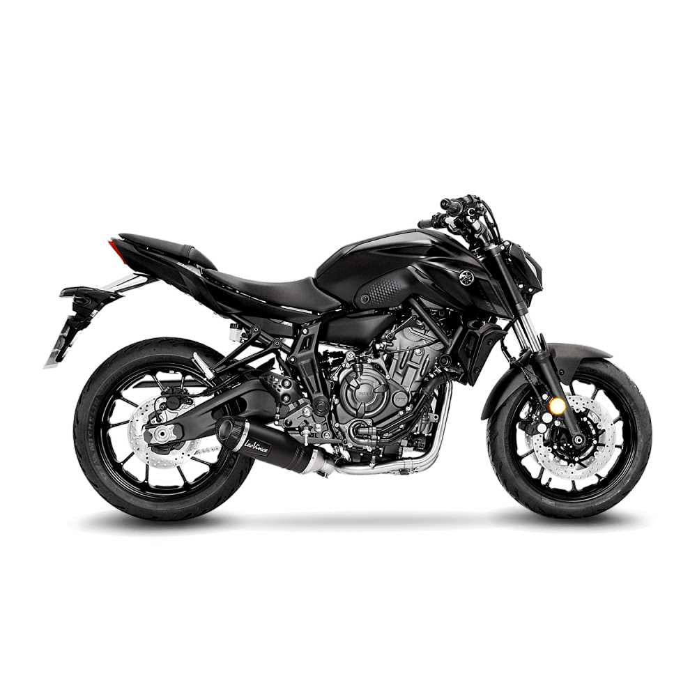 SBK LV ONE EVO NEGRO 2/1 YAMAHAMT-07 INOX con catalizador